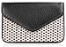 MaxGear PU Leather Business Card Holder Case Name Card Holder Wallet for Women or Men with Magnetic Shut Fashion Black, Holds 25 Business Cards
