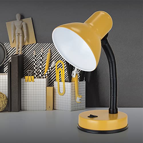 Classic 35W Flexi Desk Lamp with Adjustable Neck - English Mustard - Image 3