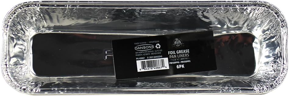PIT BOSS aluminum foil grease pan liner with product label