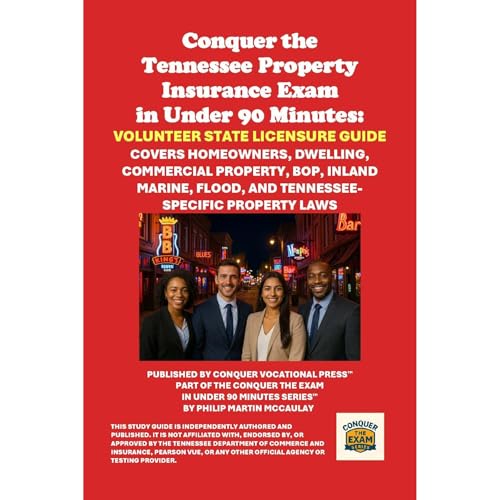 Conquer the Tennessee Property Insurance Exam: Volunteer State Licensure Guide Audiolibro Por Philip Martin McCaulay arte de 