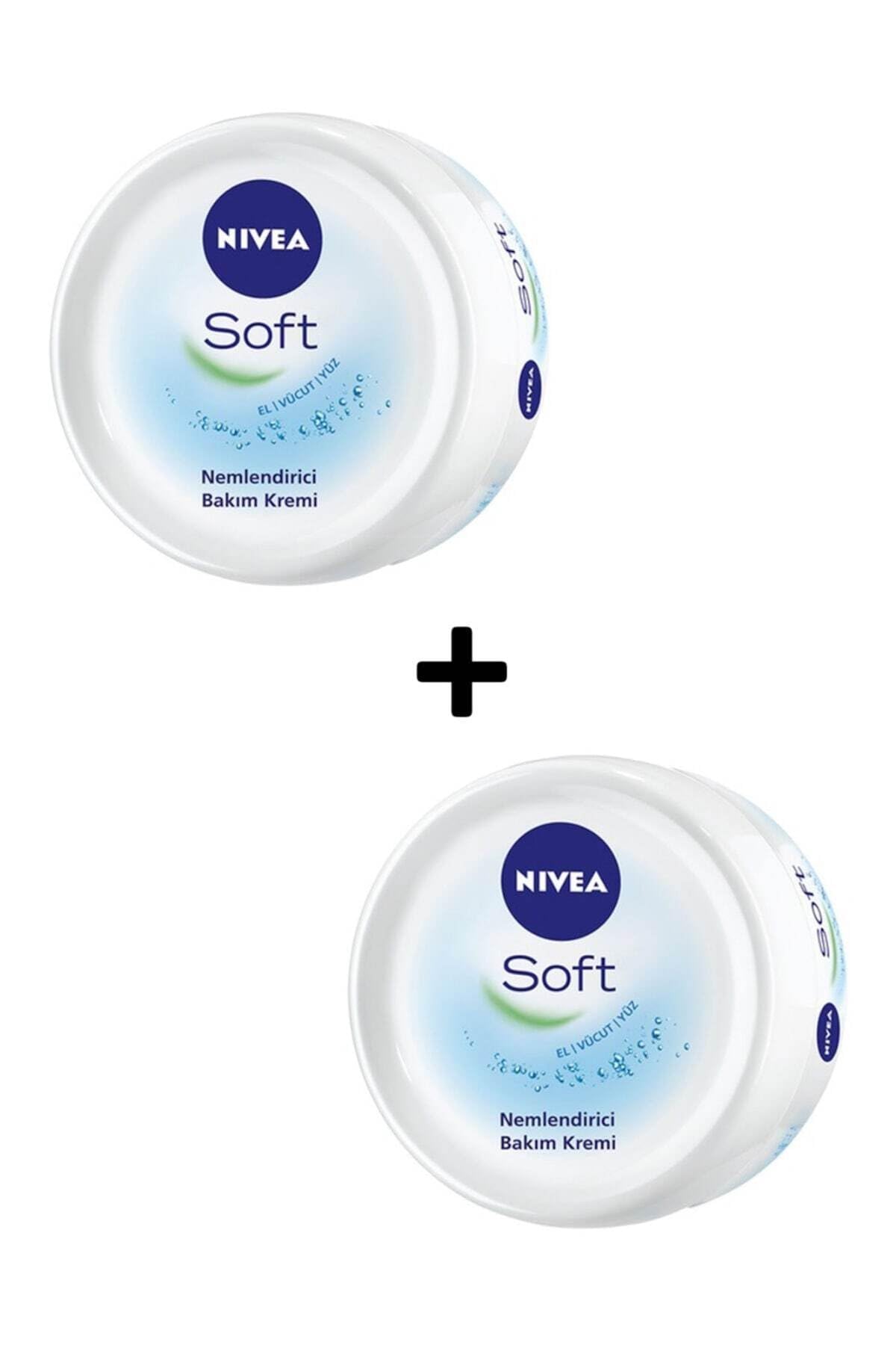 NIVEA Soft Nemlendirici Bakım Kremi, 200 ml x 2 Adet
