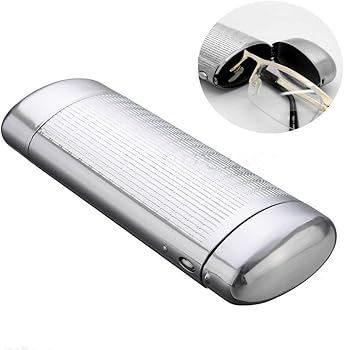 Glasses Case（SILVER) / BanDe na Part Panchitalk Aluminum Metal Glasses Case Box Storage Eyeglass