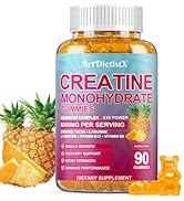 Creatine Monohydrate 8000mg Gummies with BCAA, L-Carnitine, Taurine &amp; Vitamin B12 - Pre Workout S...