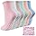 SukModen Kuschelsocken Stoppersocken Damen 6 Paar, Flauschige Socken Warme Plüschsocken Fuzzy Fluffy Cozy Socks, Antirutschsocken mit Noppen, Bettsocken Haussocken Wintersocken 35-42