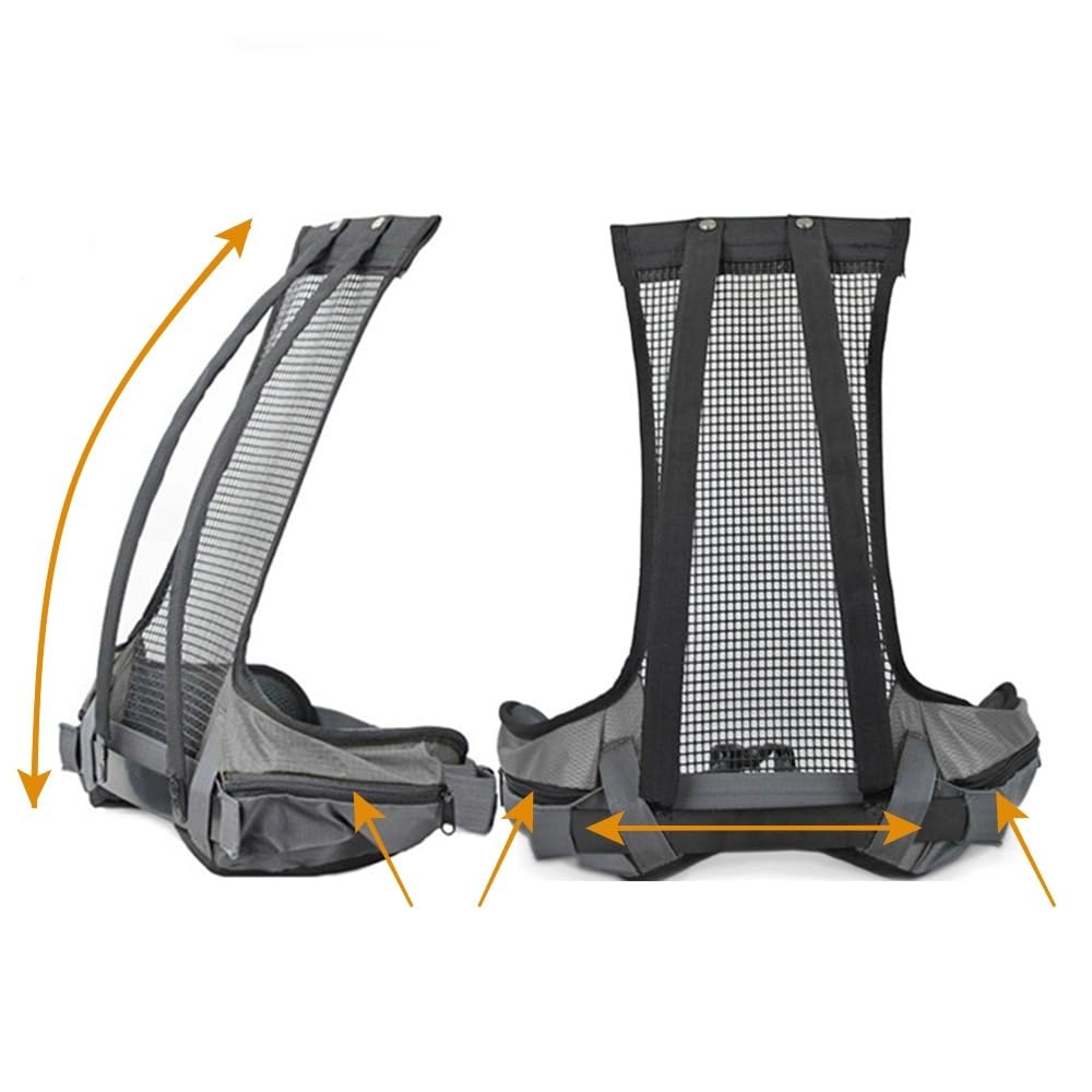 Aoking,Rucksack zum Wandern/Klettern,40L_YJN79807,50L_YJN67363,Standardelemente: abnehmbares Airflow-Mesh-Board,wasserdicht,SOS-Pfeife,Regenschutz,Optionen: Wasserblase 2 Liter,Schlafsäcke