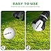 MAZEL 4 Pcs Ball Grabber Golf Ball Pick Up Retriever Claw Sucker Tool Fit Golf Clubs (4, Black)