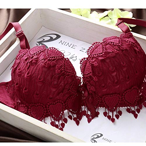 Image of Brachy Women Elegant Lace Push Up Bra Panty Set Bridal Set Underwired Lingerie Set for Women Solid Padded Set Honeymoon Bikini Set