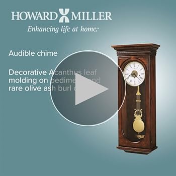 Amazon.com: Howard Miller Earnest Wall Clock, Wooden Finish
