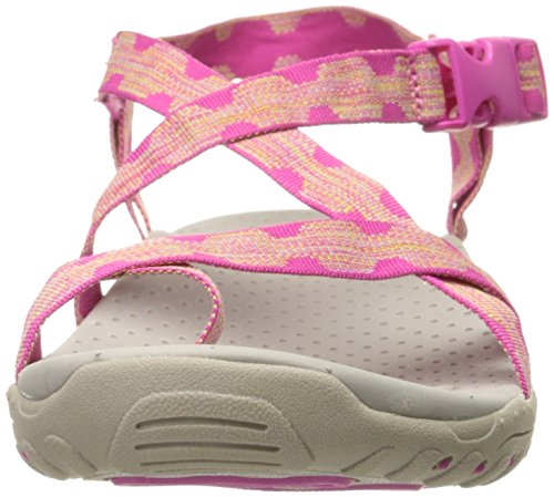 Skechers Skechers Women's Reggae Haystack Toe Ring Sandal,Fuchsia/Amp/Natural,6 M US