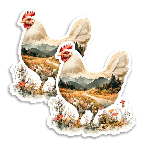 Imán decorativo de pollo 4 pulgadas pack x2