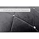 Riva Paoletti New Diamante Bed Runner - ZinnGrau - Diamante Kristall Pailletten - Gesteppte Geometric Design - 100% Polyester - Polyester Füllung - 70 X 220 Cm (28 X 87 Zoll) - Entwickelt In Großbri