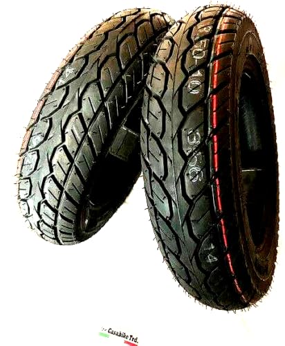 Reifen Allwetter 51J TL Retro Roller A-Line Casabike Reifen Set 3.50-10 & 3.50-10 (M+S) Vorne + Hinten Scooter Motorroller