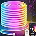 Lamomo LED Strip 20m, RGB Led Streifen mit Fernbedienung APP Steuerung, 24V Wasserdichte Flexible Dimmbar Led Leiste, Bluetooth Musik Sync Indirekte Beleuchtung Band für Party, Schlafzimmer, Spiel MI 4 günstig Kaufen-Lamomo LED Strip 20m, RGB Led Streifen mit Fernbedienung APP Steuerung, 24V Wasserdichte Flexible Dimmbar Led Leiste, Bluetooth Musik Sync Indirekte Beleuchtung Band für Party, Schlafzimmer, Spiel