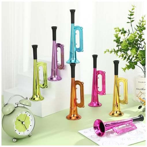 12 Pcs Metallic Trumpet Toys - Image 7
