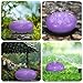 Rain Drum for Outside Garden, 6 Inches 8 Notes Steel Tongue Drums, Waterproof Meditation Echo Rain Chime, Musical Instruments for Adult Gift with Bag, Music Book, Mallets (Purple)