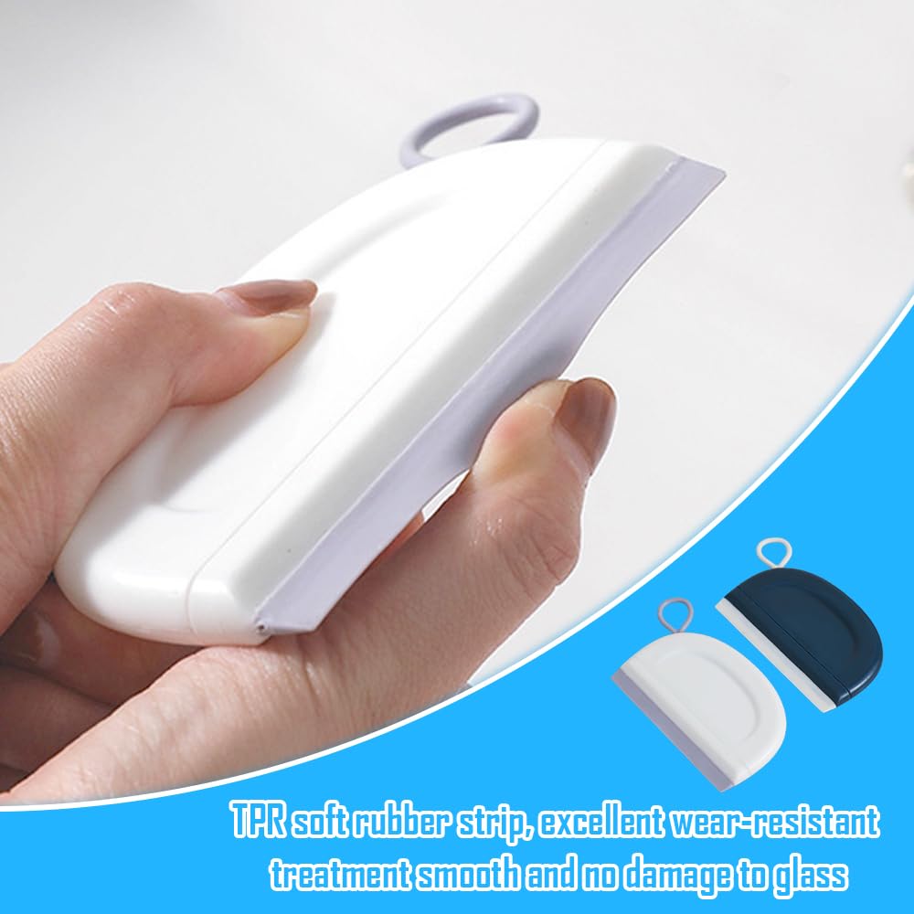 2x Shower Squeegee,small squeegee,car window squeegee,Mini Flexible Silicone Scraper for Shower Doors Windows, Glass - Image 4