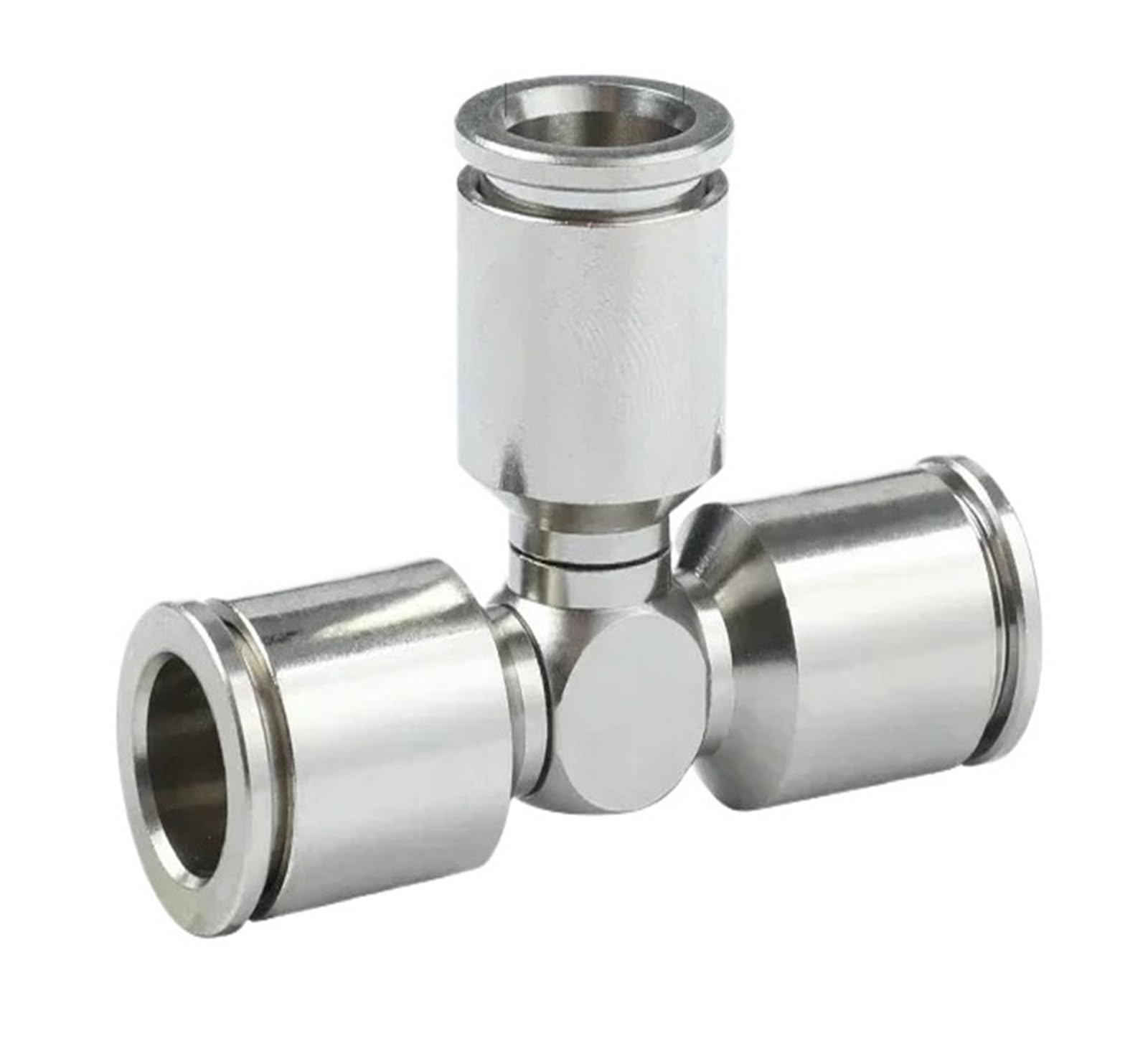 1/5/10 szt. Pneumatyczne mosiężne złączki rurowe wciskane pneumatyczne złączki łączące trójnik T PE 4 6 8 10 12 4 mm 6 mm 8 mm 10 mm 12 mm zestaw (6 mm (otwór zewnętrzny), 5 szt.)