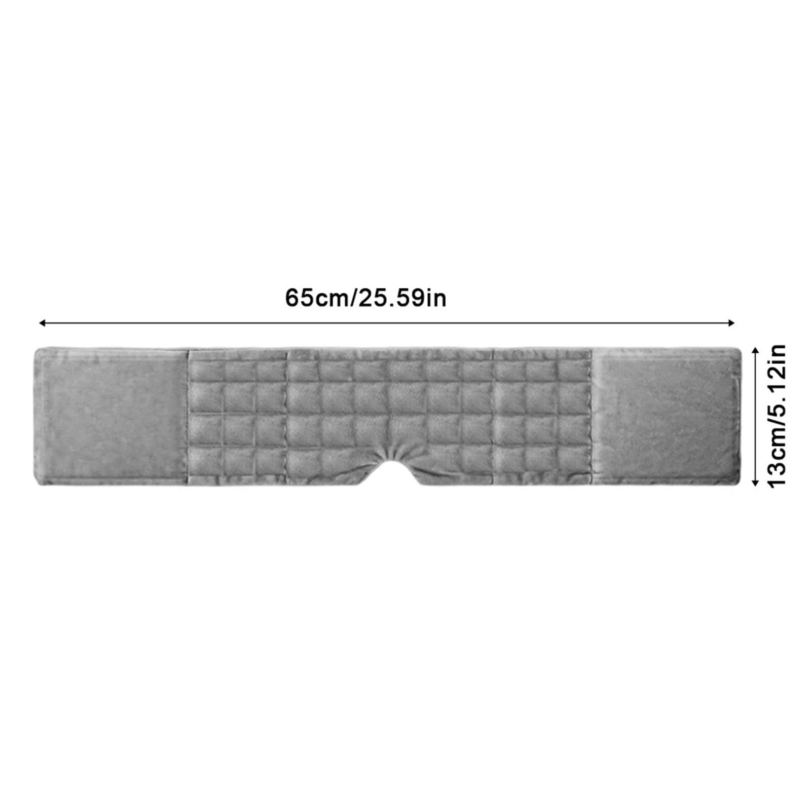 Gewichtete Augenmaske Weiche, bequeme Passform, schwerkraftgewichtete Schlafmaske, atmungsaktiv, lichtblockierend(Grey)