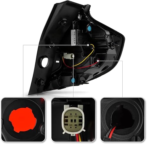 Miniatura 3 de KEEKPO - Para 2018-2019 GMC Terrain Denali Estilo de Fábrica de Luz Trasera Exterior Reemplazo de la Lámpara Izquierda del Conductor