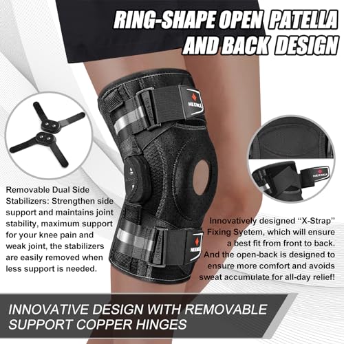 NEENCA Professional Knee Brace for Knee Pain and Support - For Pain Relief, Arthritis, Meniscus Tear, ACL, PCL, MCL, Runner, Sport - FSA/HSA Eligible