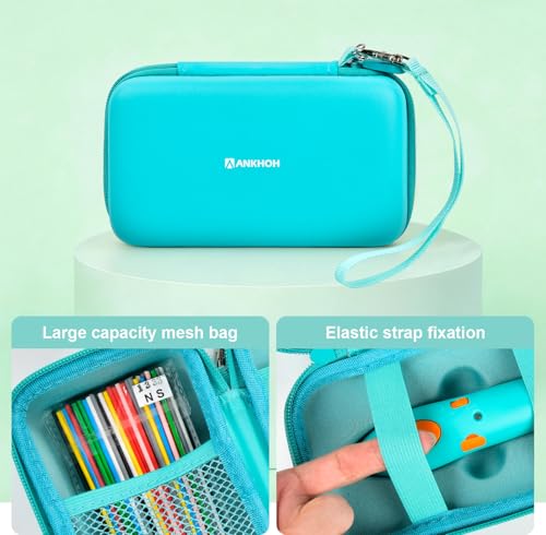 Image of ANKHOH 3D Pen for Kids Case, for 3Doodler Start+ Essentials, All Green
