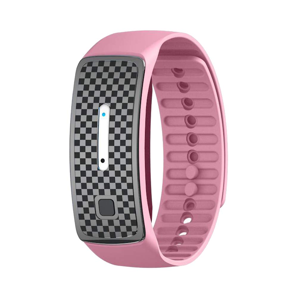 Ultrasonic Mosquito Repellent Bracelet Anti Insect Wristband Repellent Mosquito Wristband Electronic Bionic Anti-Mosquito Band USB Charging Safe for Adults and Children Safe Protection (Pink)
