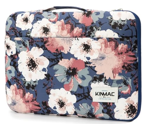 Kinmac 360° Protective Laptop Sleeve Case Bag Cover with Handle for MacBook Pro 16 inch,16 inch HP,Lenovo,Dell,ASUS,Acer Ultrabook and Business Laptop (Camellia)