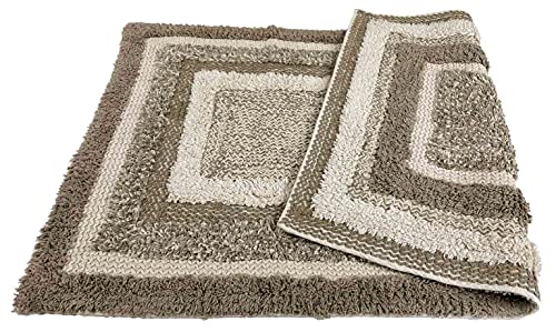 Casatessile Alfombra de baño de algodón Puro Nevada Double - Beige, 60x110 cm Cover