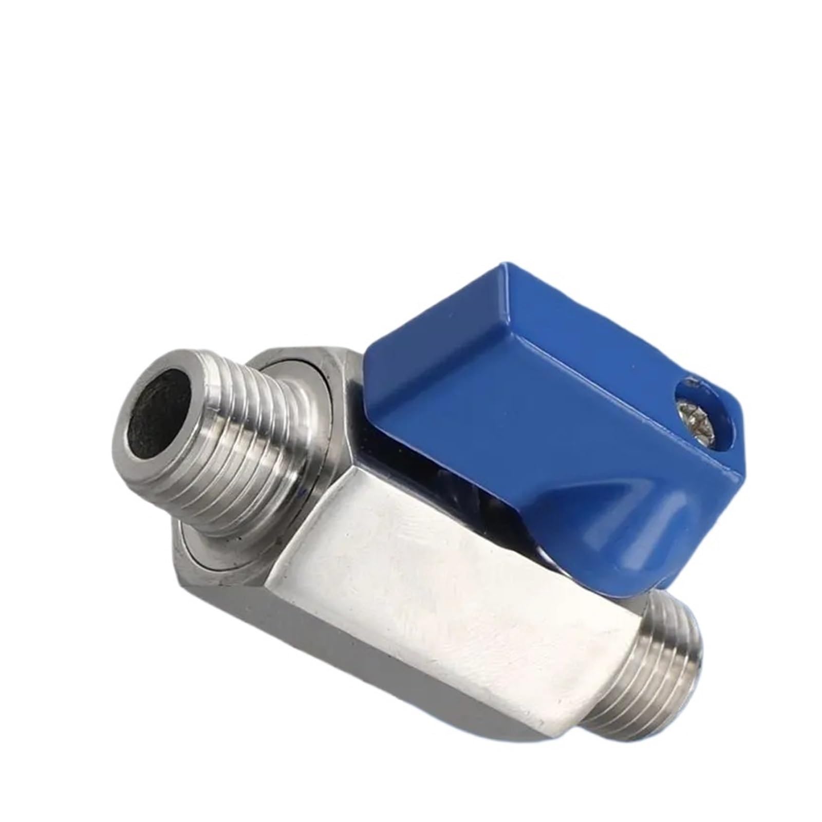 1 válvula de bola de acero inoxidable – Mini válvula de bola pequeña macho con rosca NPT de 1/4 pulgadas