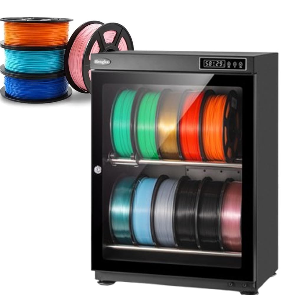 ShaiVrissian 3D Filament Dry Cabinet with Sealed Metal Structure 70L