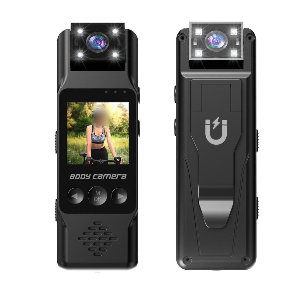 Caméra d'action 1080p avec objectif rotatif pour des captures fluides à 180°