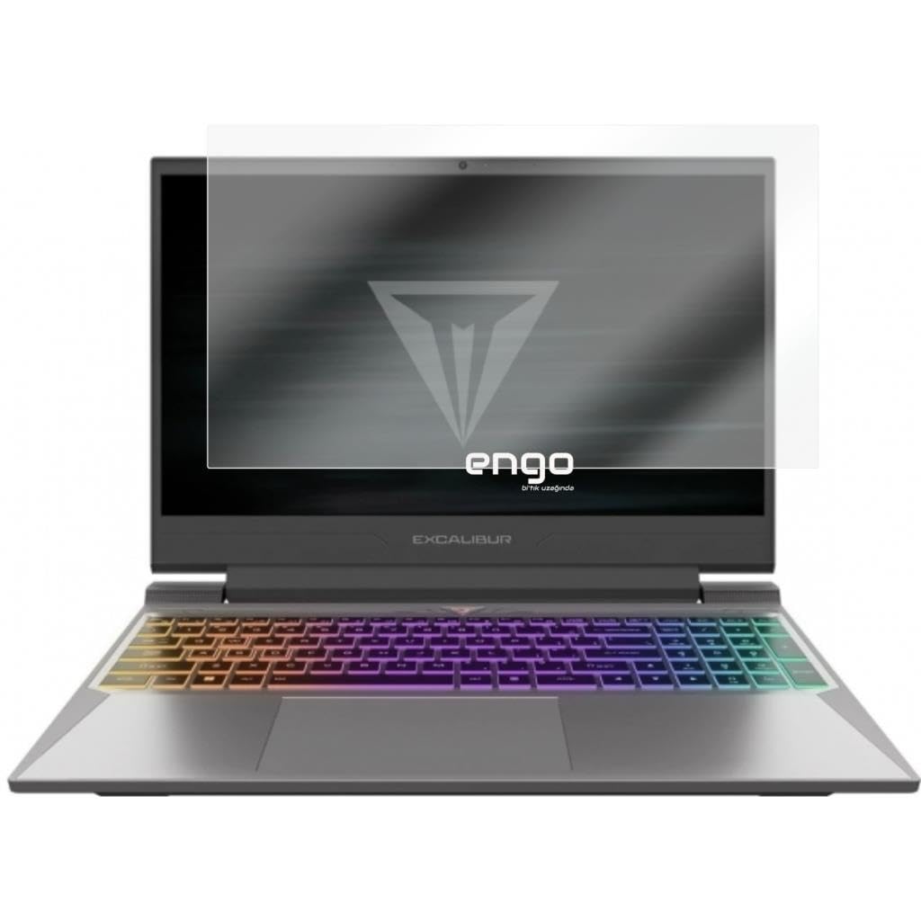 Engo Casper Excalibur G880 15.6 İnç İle Uyumlu Mat Ekran Koruyucu Notebook, Yansıma Ve Parlama Önleyici Parmak İzi Bırakmayan Laptop Koruma, 9h Temperli Kırılmaz Esnek Nano Cam
