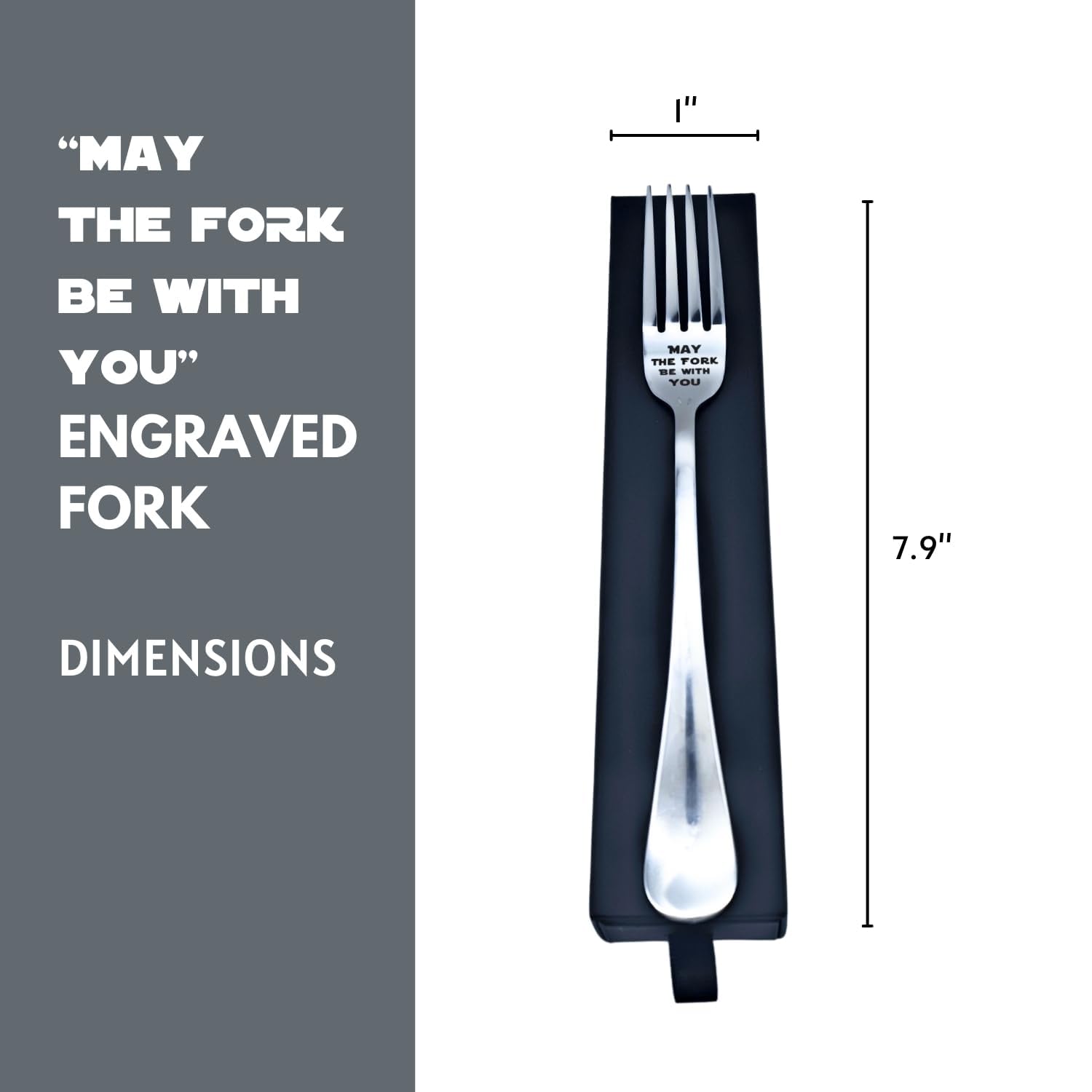 May the Fork Be With You Stainless Steel Fork with Gift Box — Amazon image 5