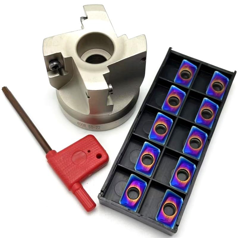 Tool Part for BAP400R 50 63 80 Right-Angle Face Milling Cutter BAP 400 4-Flute Milling Cutter is Suitable for APKT1604 APMT1604 Milling Insert - (Angle: BAP400R 80-27-6T / Shank Diameter: No Insert)