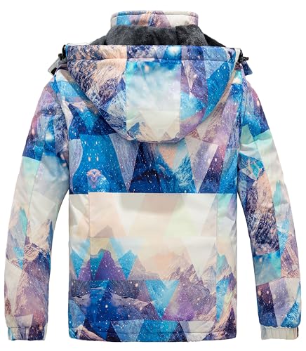 Image of Wantdo Women's Mountain Waterproof Ski Jacket Windproof Rain Jacket Winter Warm Hooded Coat