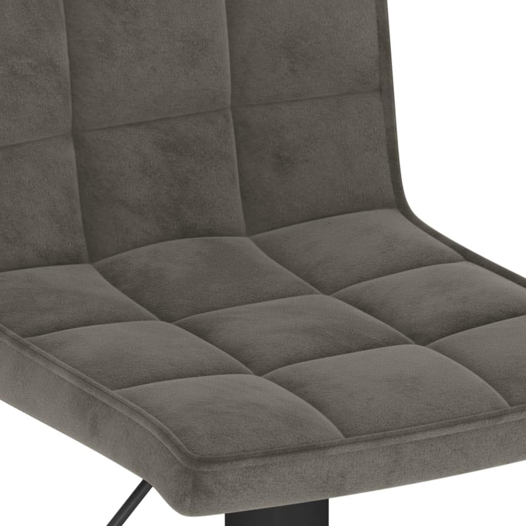 Homgoday Taburetes de bar, 2 unidades, color gris oscuro, de terciopelo, silla de oficina, silla de descanso, silla de bar, silla de escritorio, para dormitorio o salón