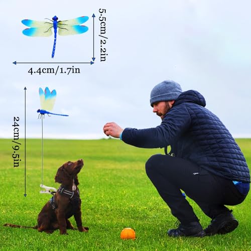 XITORAS 3PCS Outdoor Decoration Dragonfly Clip 3D Simulation Dragonfly Realistic Garden Decoration Clip Creative hat Clip Natural Organic Concept — view 5