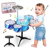 Kids Drum Set for Toddlers (15-Piece), Drum Set for Kids Age...