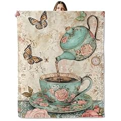 Vintage Teacup and Butterfly