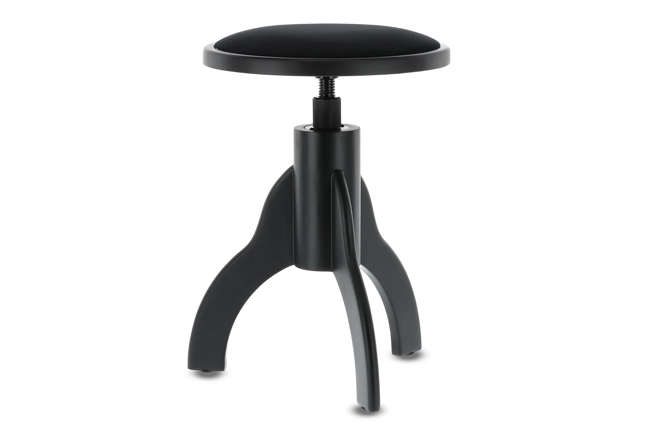 GEWA Silla de Piano, Negro Mate, Asiento Redondo 35 cm
