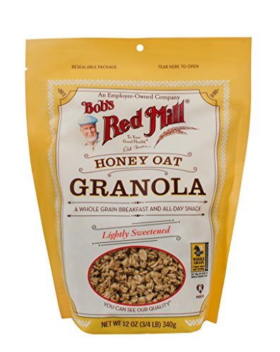 Bobs Red Mill Cereal Granola Honey Oat, 12 oz