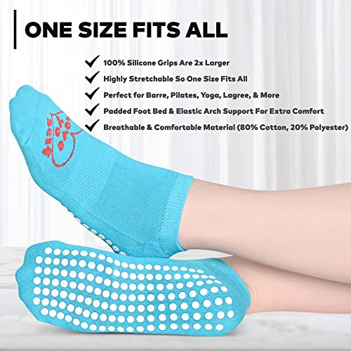 Image of Life By Lexie Sticky Grip Socks for Barre, Pilates, Lagree, Yoga, Dance Non Slip Women's Socks