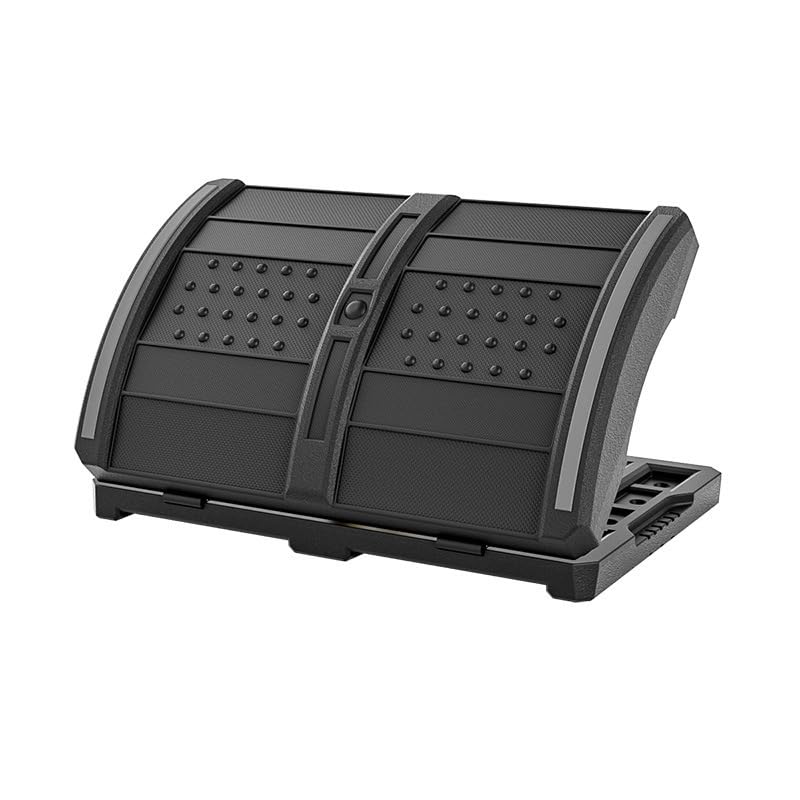 Adjustable Car Foot Rest for Chevrolet Malibu Tahoe 2000-2025, 15 * 9.8 Inch Foldable Portable Foot Support, Ergonomic Under-Desk Footrest for Car Travel
