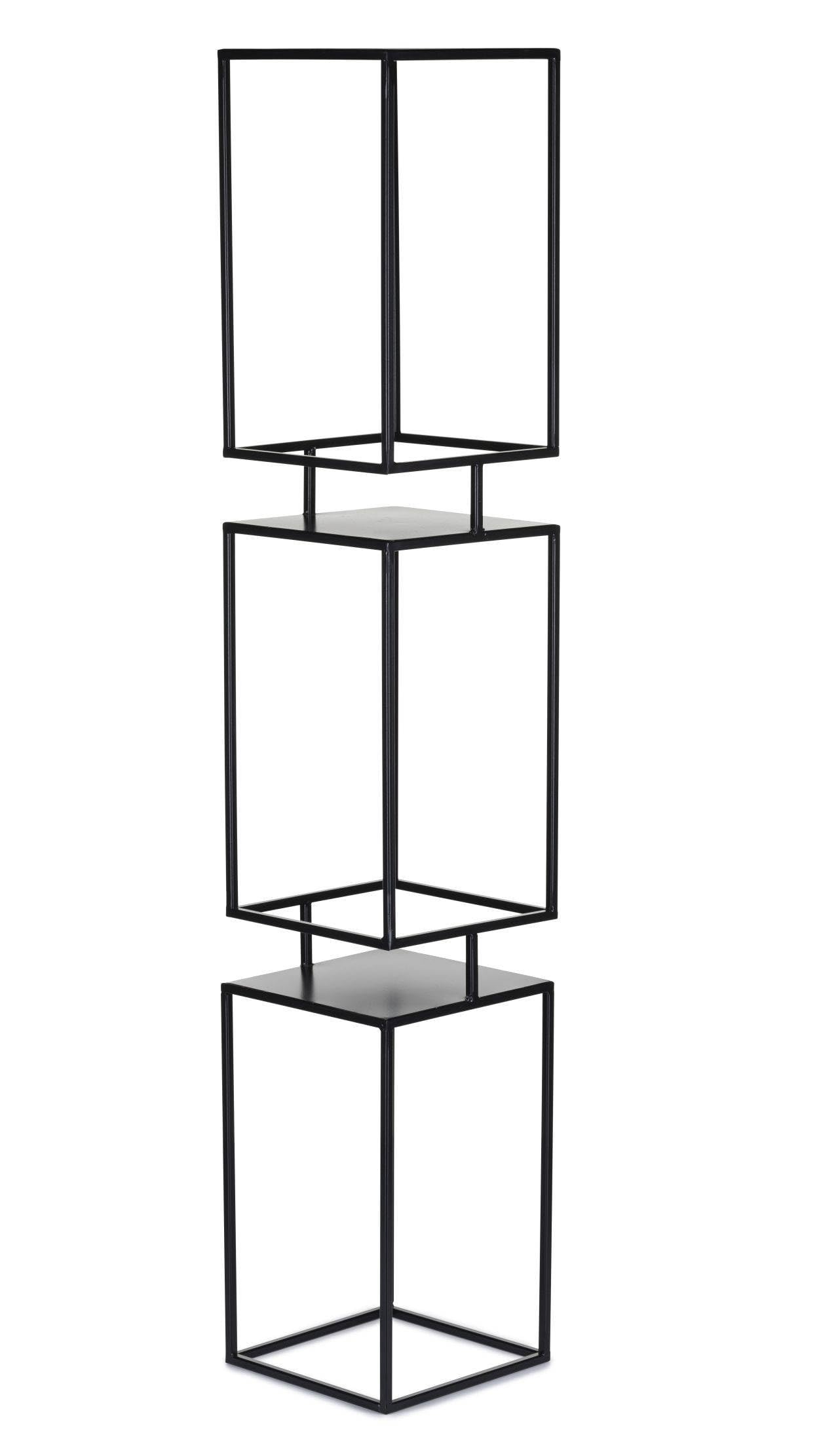 Kwietnik metalowy czarny stojak piętrowy 134 cm LOFT