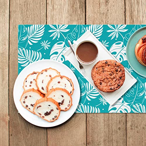 Set de table feuille tropicale de qualité supérieure résistant à la chaleur - 7