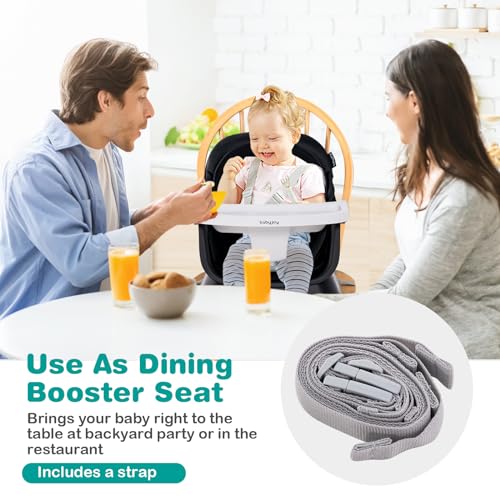 Image of GLACER 8 in 1 High Chair - Convertible Adjustable Baby High Chair with Removable Tray, Dual Cushions, Activity Table and Chair Set, Booster Seat, Stool, High Chairs for Babies and Toddlers