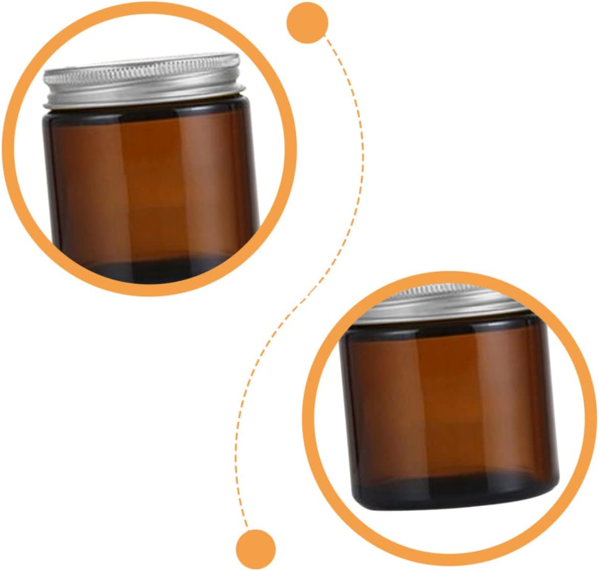 Gadpiparty 10Pcs Candle Container Durable Aluminum Lid Empty Cup for DIY Wax Candle Making Lightweight and Portable Candle Jars for Crafts and Aromatic Projects