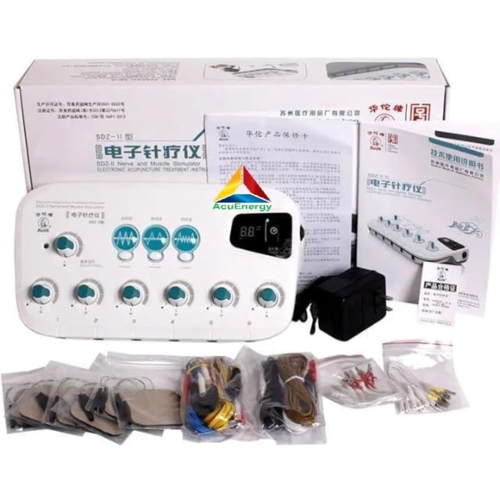AcuEnergy Digital Acupuncture Electro Needle Stimulator 6 Machine