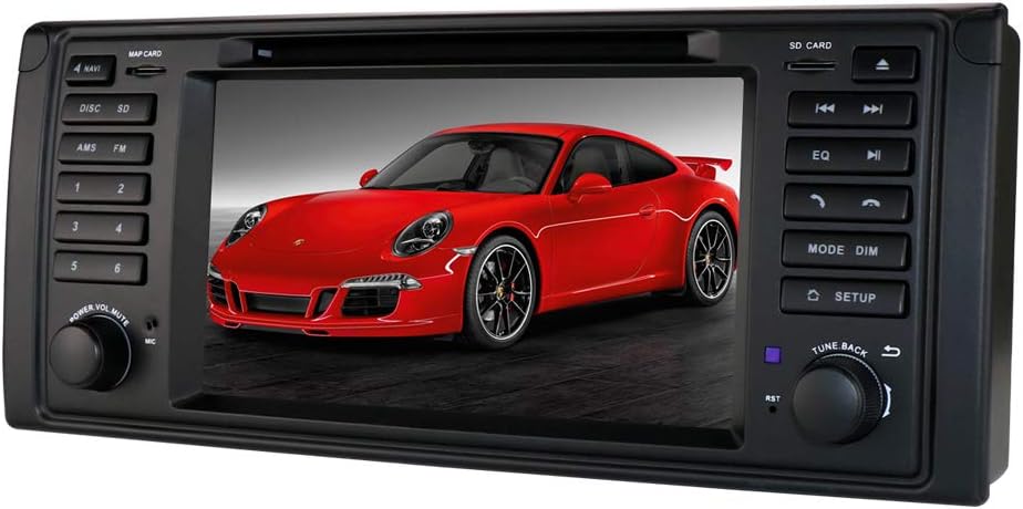 Android 10 Car GPS Navigation Bluetooth Stereo 7 Inch Touch Screen Fit for 5-E39/X5-E53/M5 Support Mirror Link Radio WiFi/4G SWC DVR OBD2 DAB+