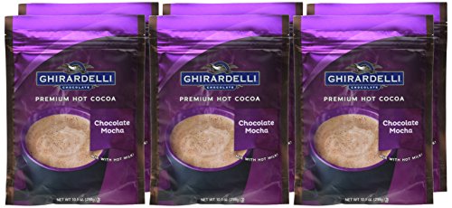 Ghirardelli Hot Cocoa Mix Mocha 10.5 Oz Bag Pack 6 #TOP1